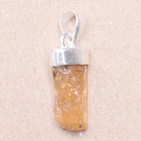 Topaz zlatý Imperial krystal přívěsek Ag 925 P285 - 2 cm