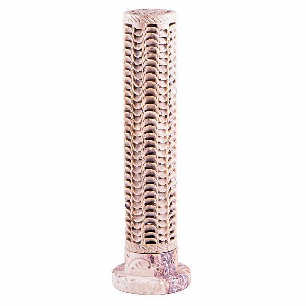 Věž stojánek na vonné tyčinky vzor hadí kůže - výška cca 27 cm