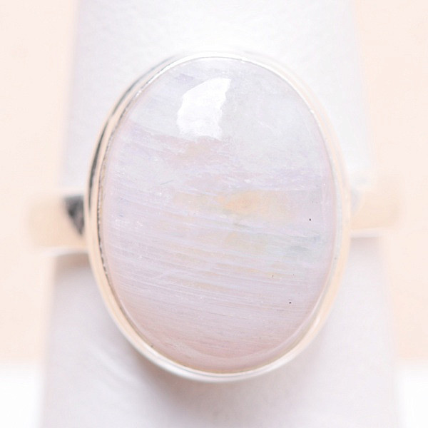 Měsíční kámen duhový prsten stříbro Ag 925 34986 - 54 mm (US 7)