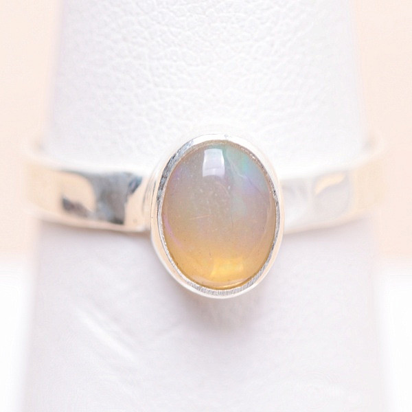 Opál etiopský prsten stříbro Ag 925 42668 - 54 mm (US 7)
