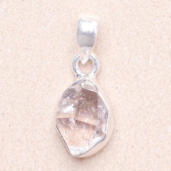Herkimer diamant přívěsek stříbro Ag 925 LOT14 - 1