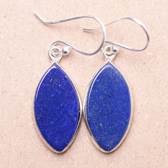 Lapis Lazuli náušnice stříbro Ag 925 E1295 - 2 cm