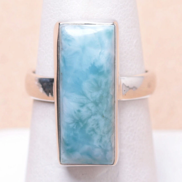 Larimar prsten stříbro Ag 925 LOT115 - 54 mm (US 7)