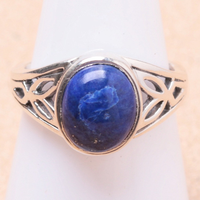 Lapis Lazuli prsten stříbro Ag 925 33143 - 57 mm (US 8)
