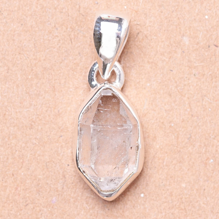 Herkimer diamant přívěsek stříbro Ag 925 LOT34 - 1