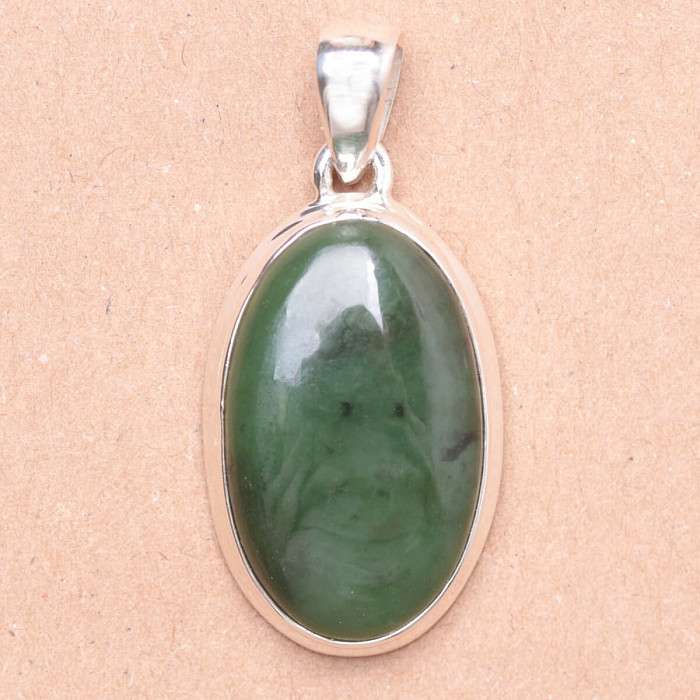 Jadeit nefrit přívěsek stříbro Ag 925 LOT6 - 2