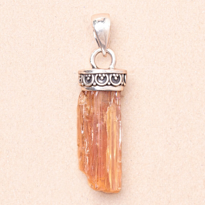 Topaz zlatý Imperial krystal přívěsek Ag 925 P457 - 2