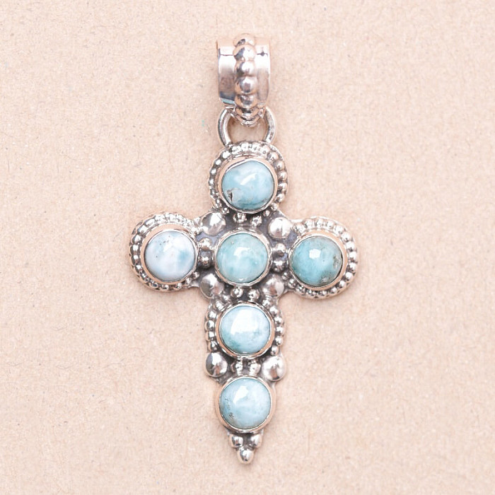 Larimar přívěsek stříbro Ag 925 58905 - 3