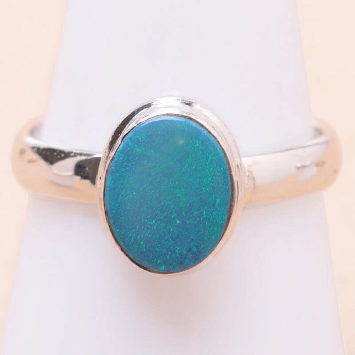 Opál australský prsten stříbro Ag 925 LOT20 - 59 mm (US 9)