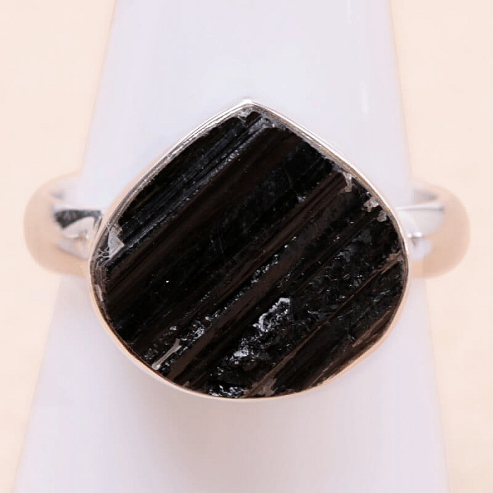 Turmalín skoryl prsten stříbro Ag 925 LOT74 - 62 mm (US 10)