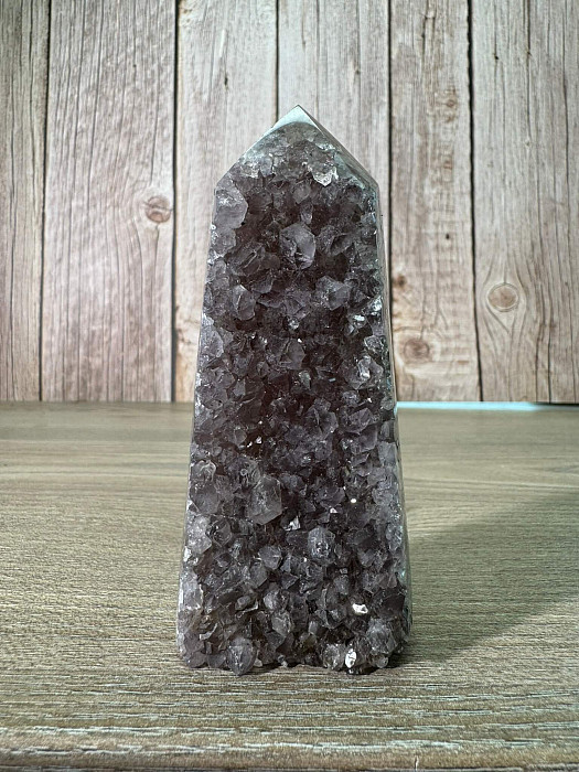 Ametyst drůza Brazílie špice - obelisk 5 - cca 10