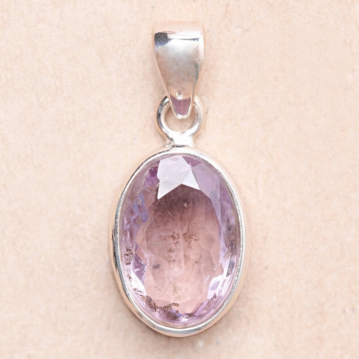 Ametyst Rose de France přívěsek stříbro Ag 925 93022 - 1