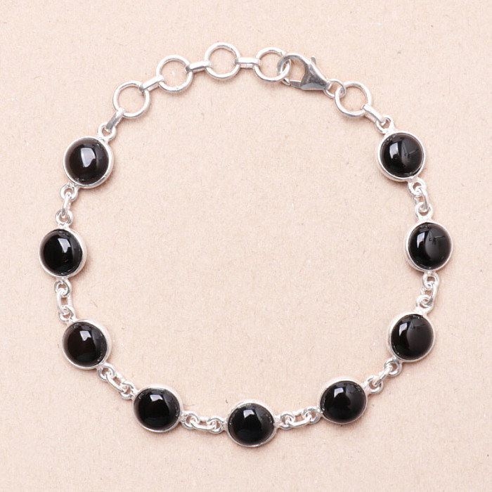 Onyx náramek stříbro Ag 925 68484 - 17