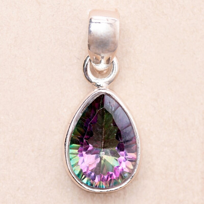 Topaz mystický přívěsek stříbro Ag 925 85049 - 1