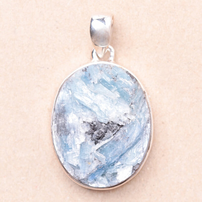 Kyanit Paraiba surový přívěsek stříbro Ag 925 P118 - 2