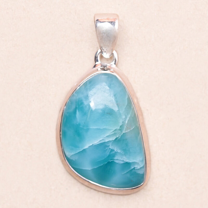 Larimar přívěsek stříbro Ag 925 LOT285 - 3 cm