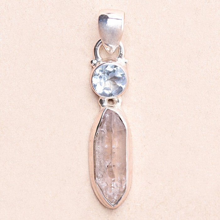 Herkimer diamant přívěsek stříbro Ag 925 85185 - 2