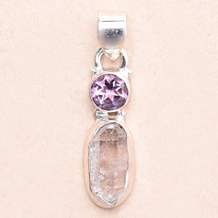 Herkimer diamant přívěsek stříbro Ag 925 85187 - 2