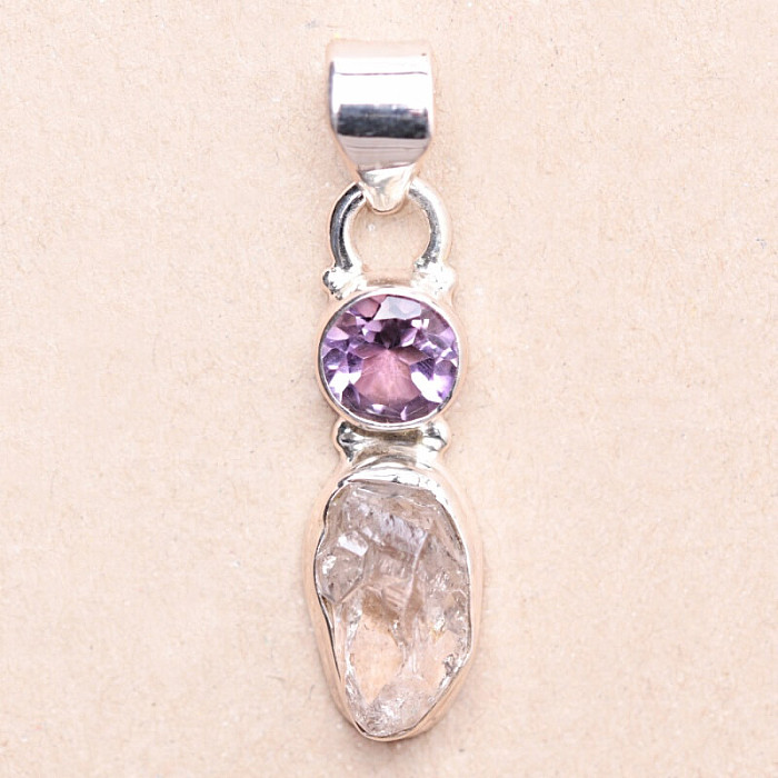 Herkimer diamant přívěsek stříbro Ag 925 85191 - 2