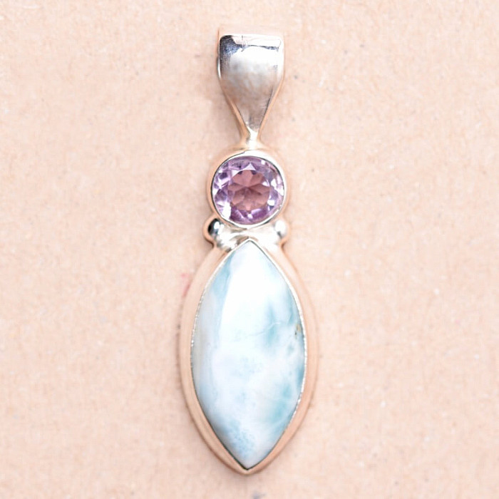 Larimar přívěsek stříbro Ag 925 74046 - 2