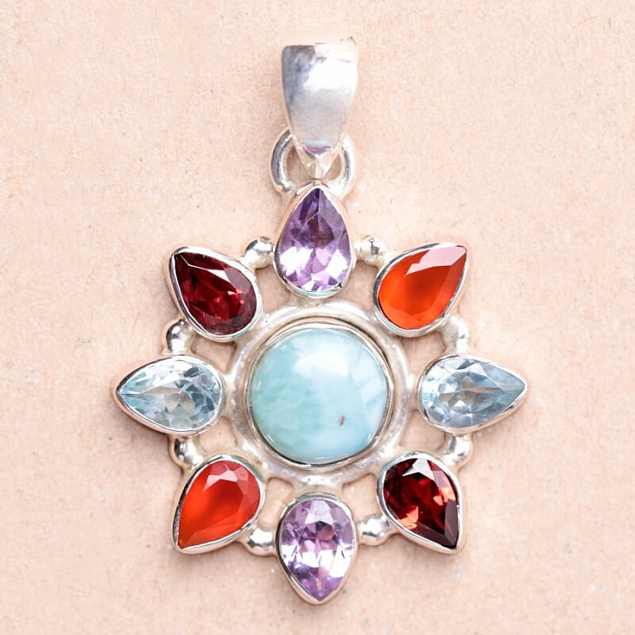 Larimar přívěsek stříbro Ag 925 74854 - 2