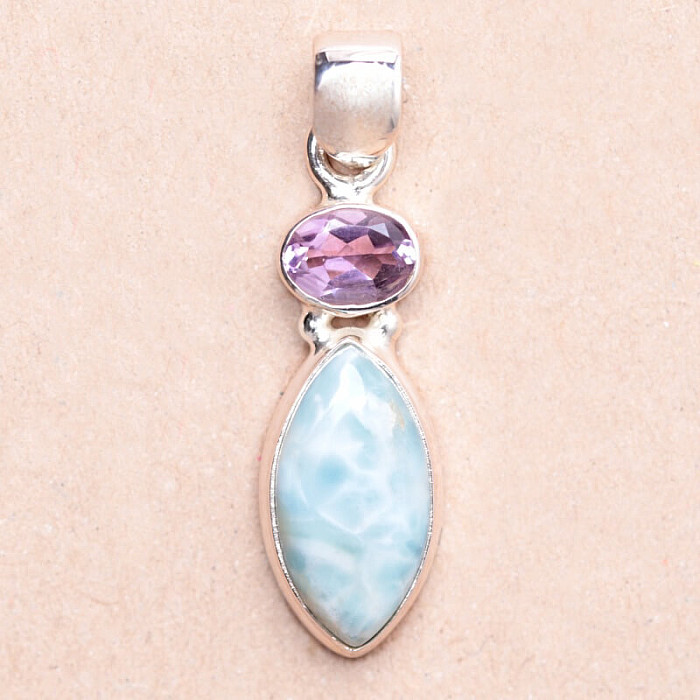Larimar přívěsek stříbro Ag 925 77185 - 2
