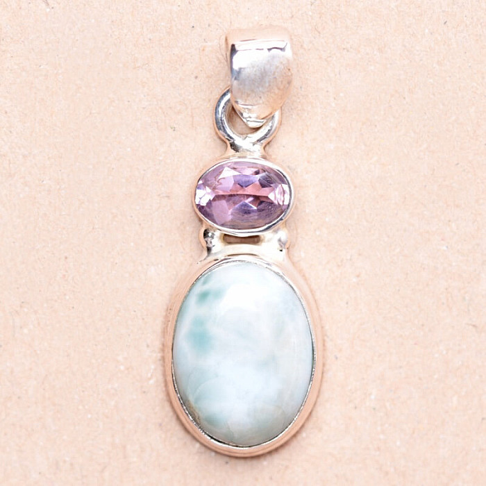 Larimar přívěsek stříbro Ag 925 77190 - 2