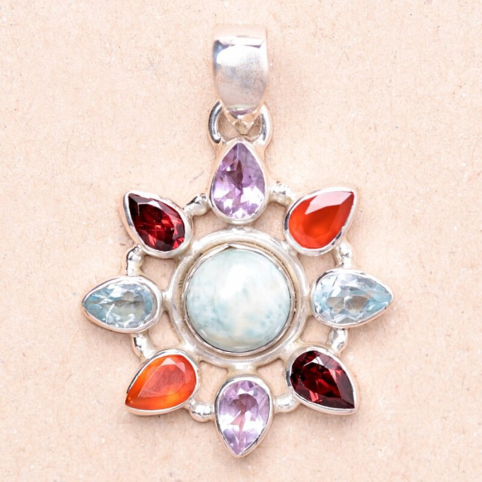 Larimar přívěsek stříbro Ag 925 81061 - 2