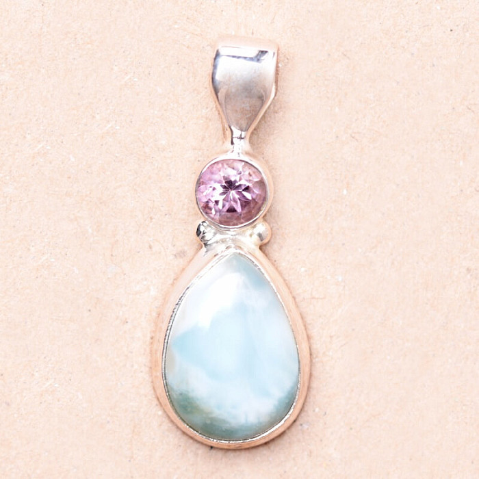Larimar přívěsek stříbro Ag 925 82230 - 2