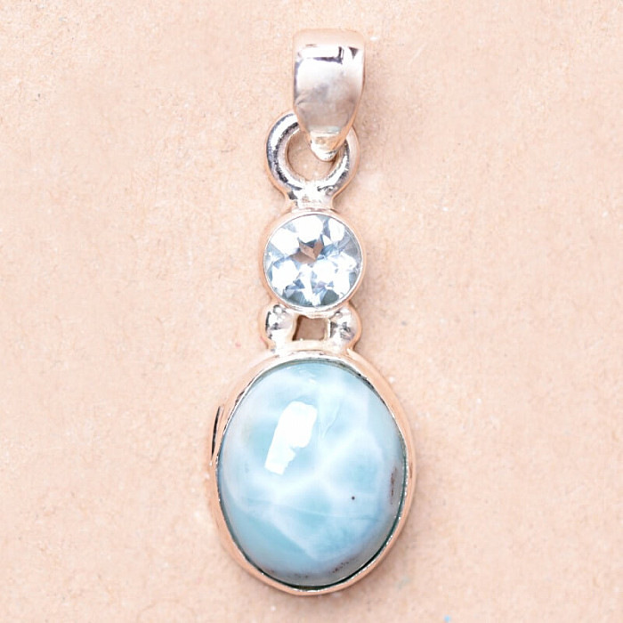 Larimar přívěsek stříbro Ag 925 85677 - 2