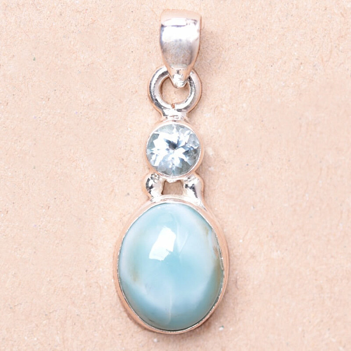 Larimar přívěsek stříbro Ag 925 85680 - 2
