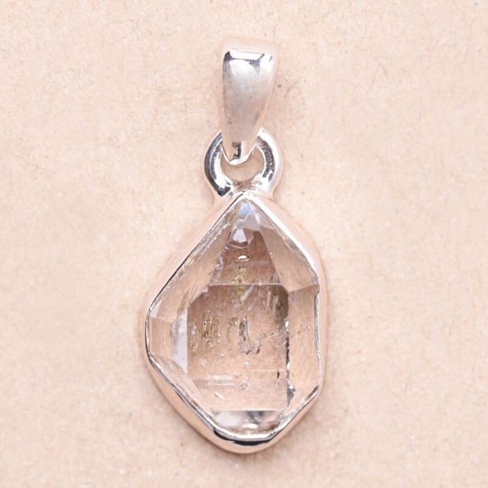 Herkimer diamant přívěsek stříbro Ag 925 LOT100 - 1