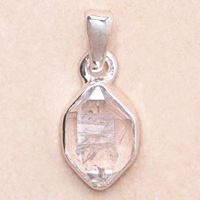Herkimer diamant přívěsek stříbro Ag 925 LOT66 - 1