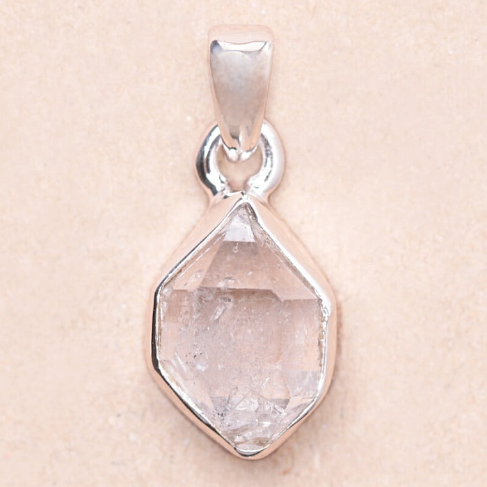 Herkimer diamant přívěsek stříbro Ag 925 LOT67 - 1