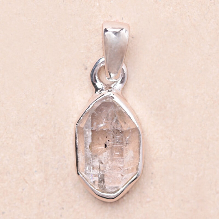 Herkimer diamant přívěsek stříbro Ag 925 LOT70 - 1