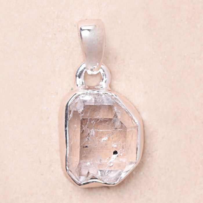 Herkimer diamant přívěsek stříbro Ag 925 LOT75 - 1