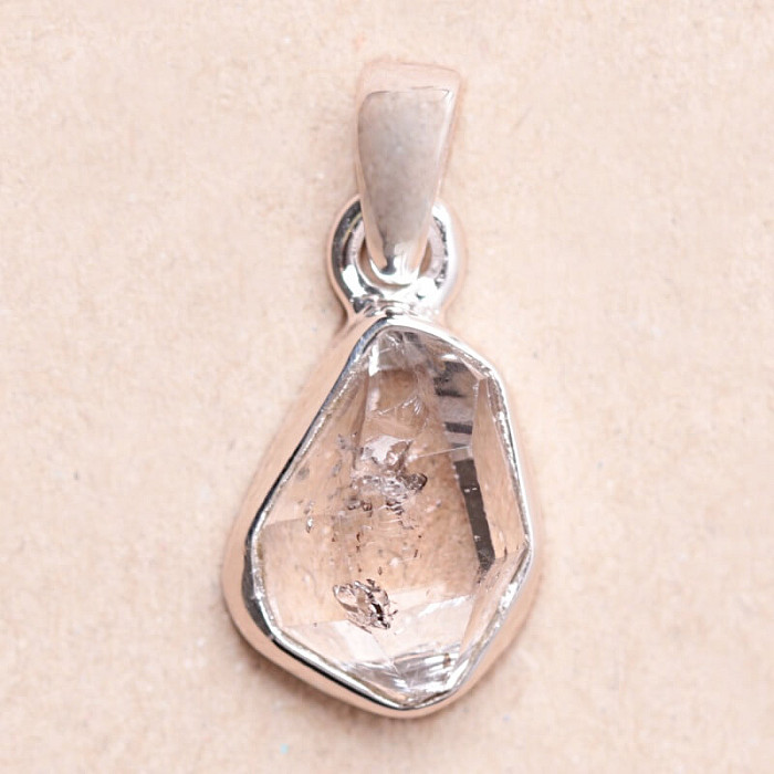 Herkimer diamant přívěsek stříbro Ag 925 LOT78 - 1