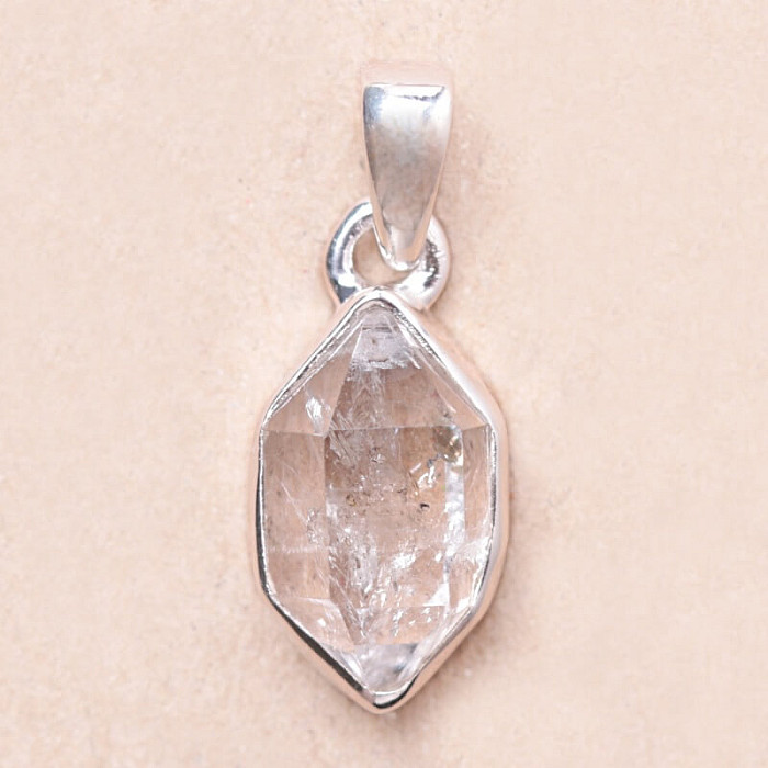 Herkimer diamant přívěsek stříbro Ag 925 LOT80 - 1