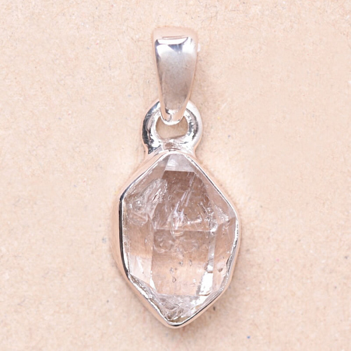 Herkimer diamant přívěsek stříbro Ag 925 LOT86 - 1