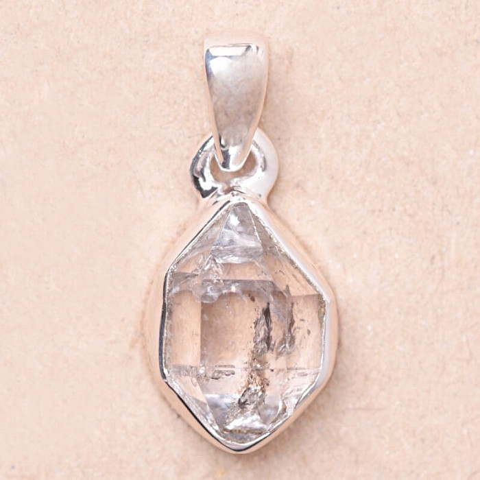 Herkimer diamant přívěsek stříbro Ag 925 LOT90 - 1