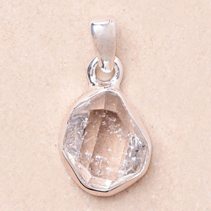 Herkimer diamant přívěsek stříbro Ag 925 LOT92 - 1
