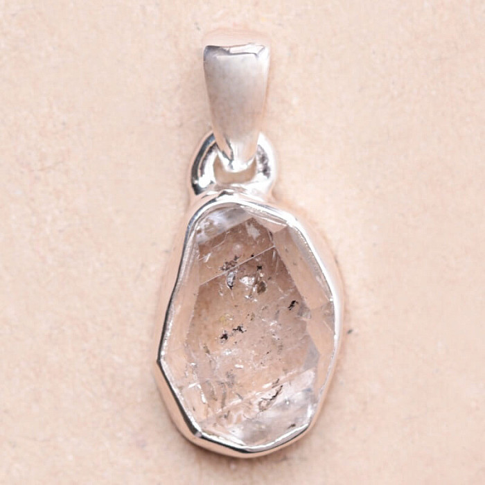 Herkimer diamant přívěsek stříbro Ag 925 LOT96 - 1