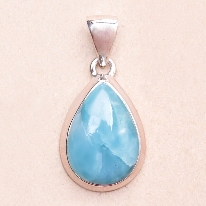 Larimar přívěsek stříbro Ag 925 LOT345 - 2 cm