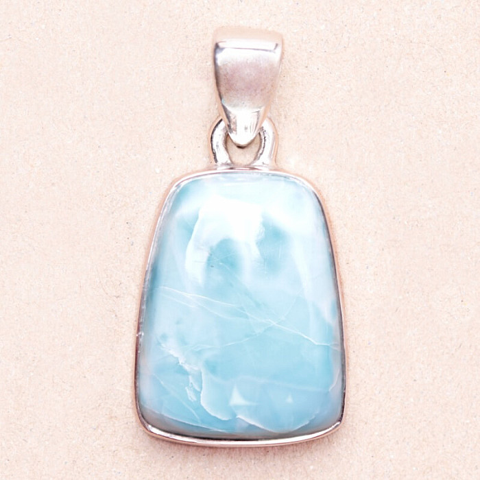 Larimar přívěsek stříbro Ag 925 LOT349 - 2 cm
