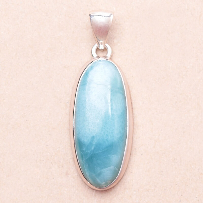 Larimar přívěsek stříbro Ag 925 LOT367 - 3 cm