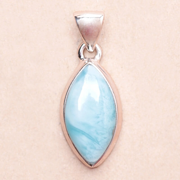 Larimar přívěsek stříbro Ag 925 LOT377 - 2 cm
