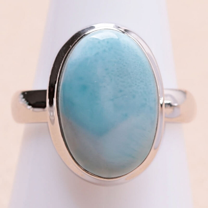 Larimar prsten stříbro Ag 925 LOT364 - 57 mm (US 8)
