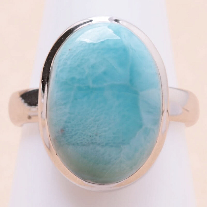 Larimar prsten stříbro Ag 925 LOT372 - 57 mm (US 8)