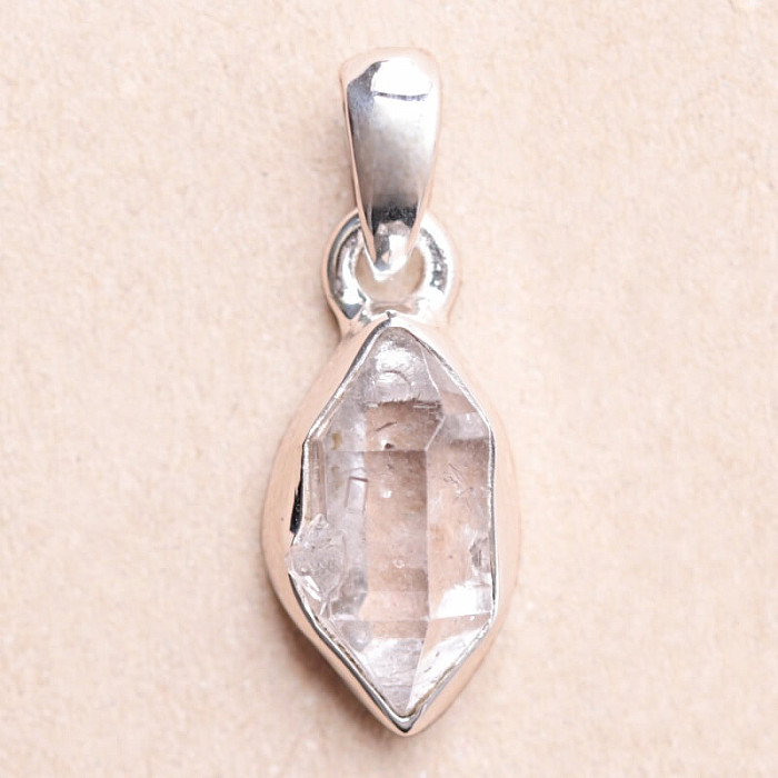 Herkimer diamant přívěsek stříbro Ag 925 LOT126 - 1