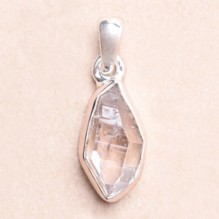 Herkimer diamant přívěsek stříbro Ag 925 LOT128 - 1